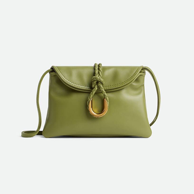 bottega veneta baby liberta smooth leather fold crossbody bag #826147